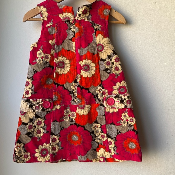 Baby GAP 18-24 Moths Toddler NWT Corduroy Floral Dress - Picture 6 of 11